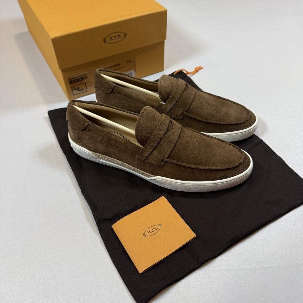 Tod’s GOMMA LEGGERA SUEDE PENNY Loafer Size 7.5UK/9US New In Box MSRP $925
